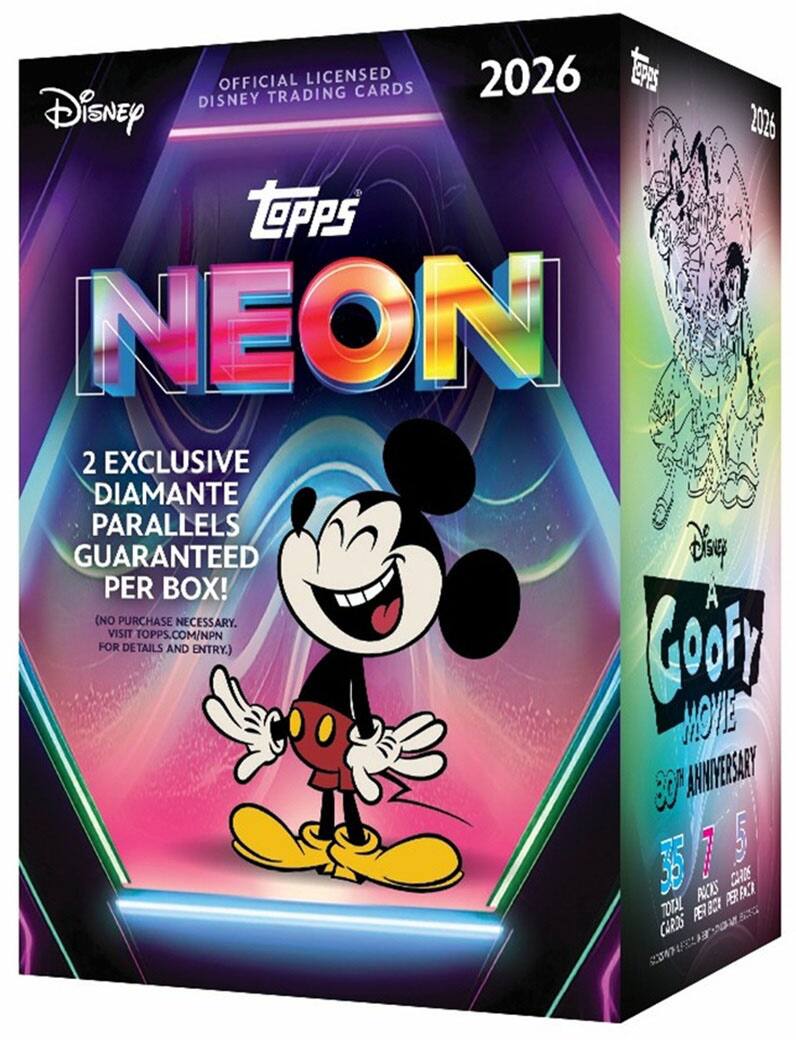 2026 Topps Disney Neon Ent Blaster Box