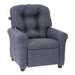 Crew - Traditional Kids Recliner Chair - Gray