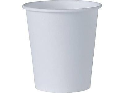 Front. Solo - Bare Eco-Forward Cold Cups, 3 Oz., 100/Pack - White.