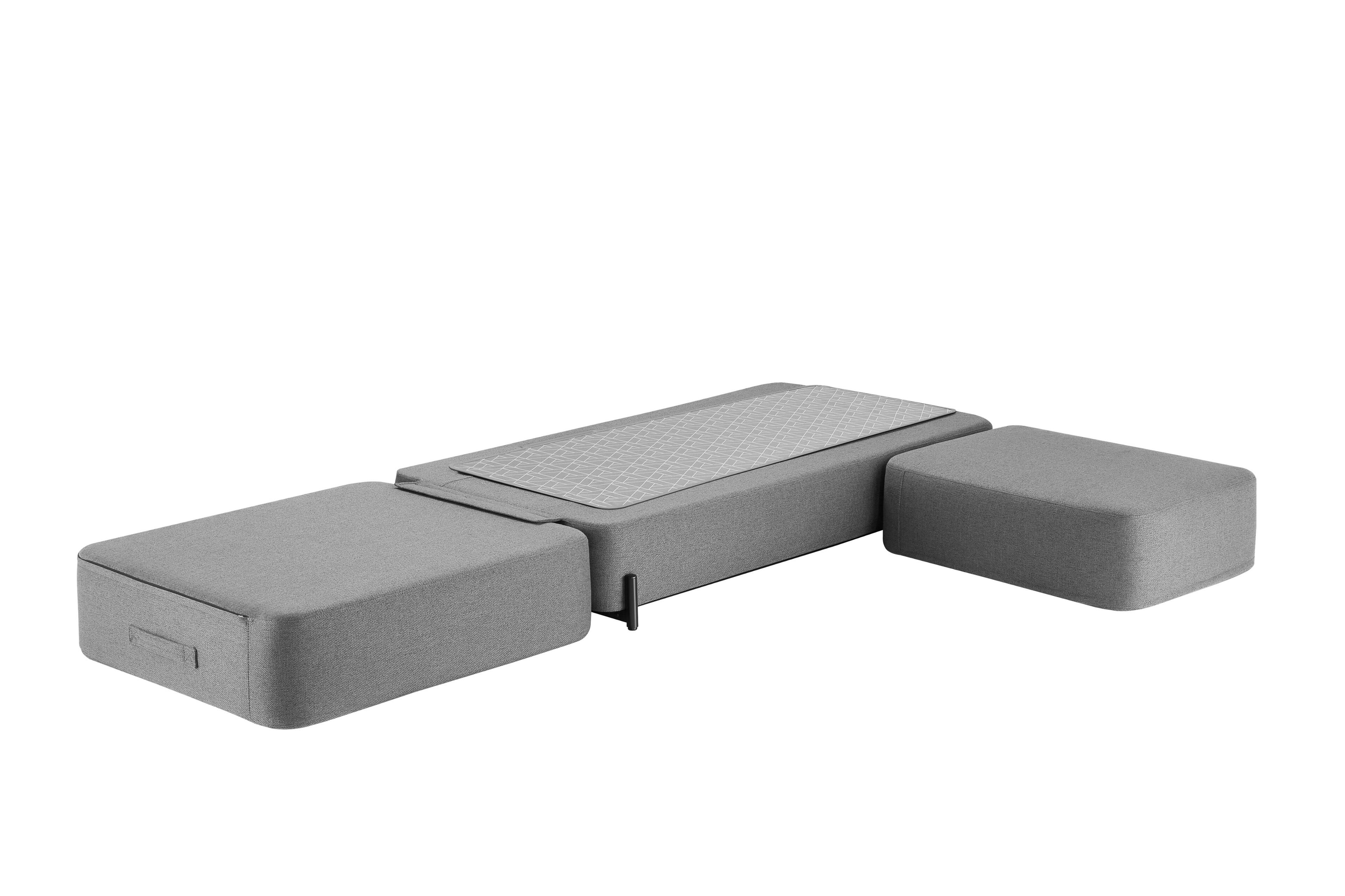 Angle. CERAGEM - Ceragem S4 Massage Lounger - GRAY.