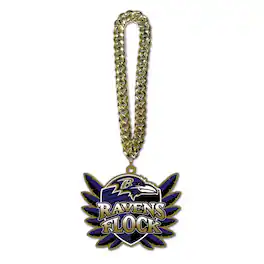 MOJO - Baltimore Ravens Slogan Fan Chain Necklace - Black