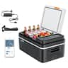 VEVOR - Car Refrigerator, DC 12/24V AC100-240V Compressor Electric Cooler, -4°F to 68°F Car Fridge with APP Control - Black