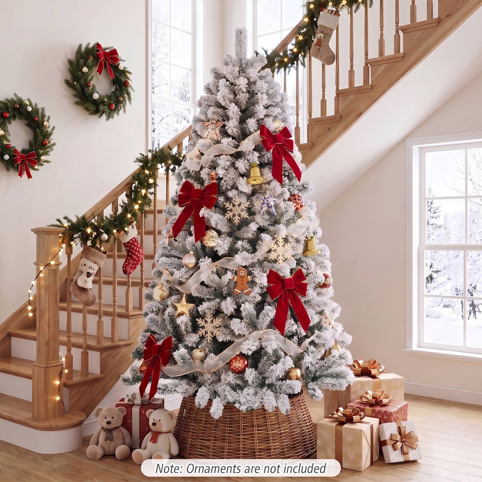 Note: Ornaments are not included