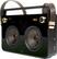 Left Standard. TDK - MP3 Boombox with FM Radio - Black.