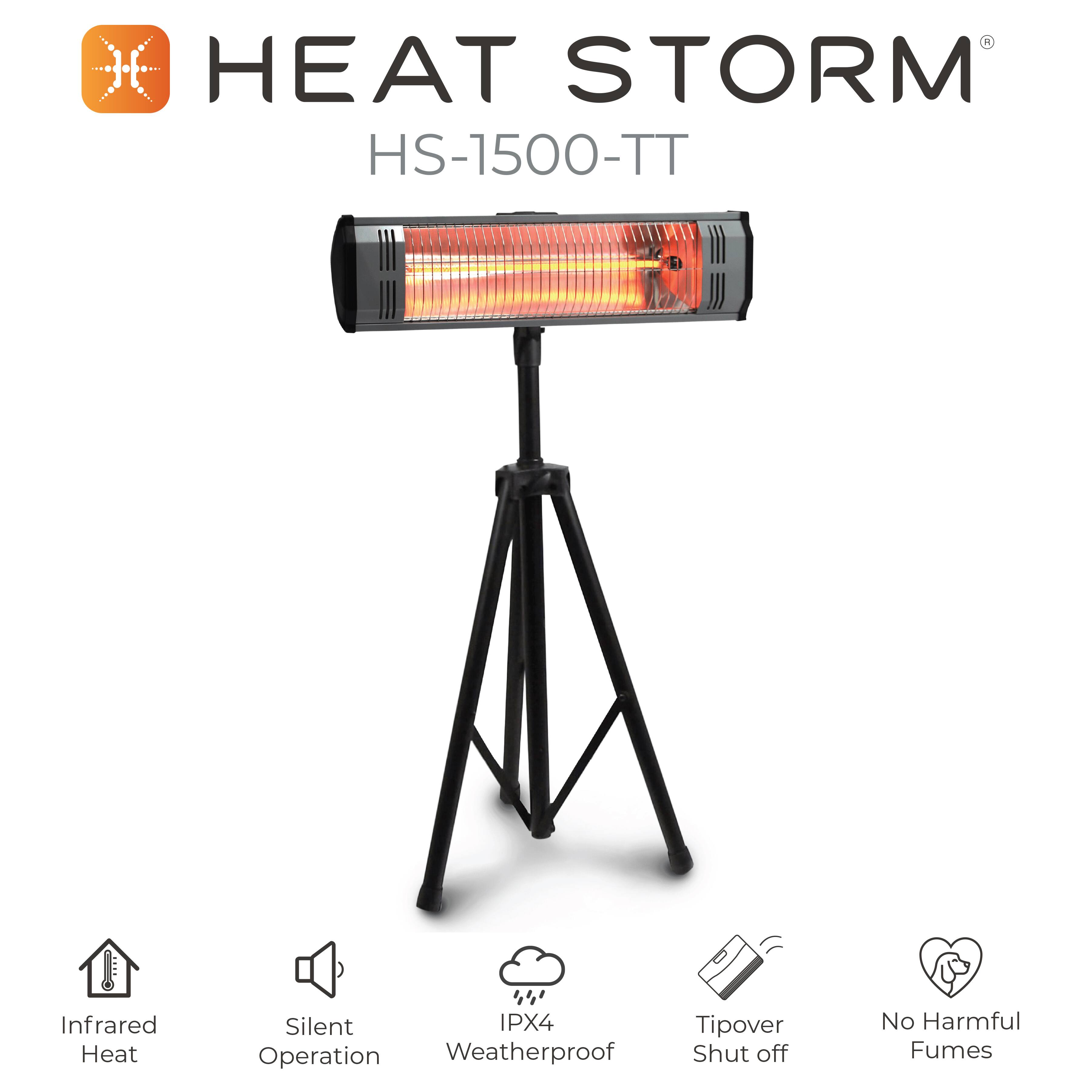 Alt View 14. Heat Storm - Infrared Heater and Tripod combo - SILVER.