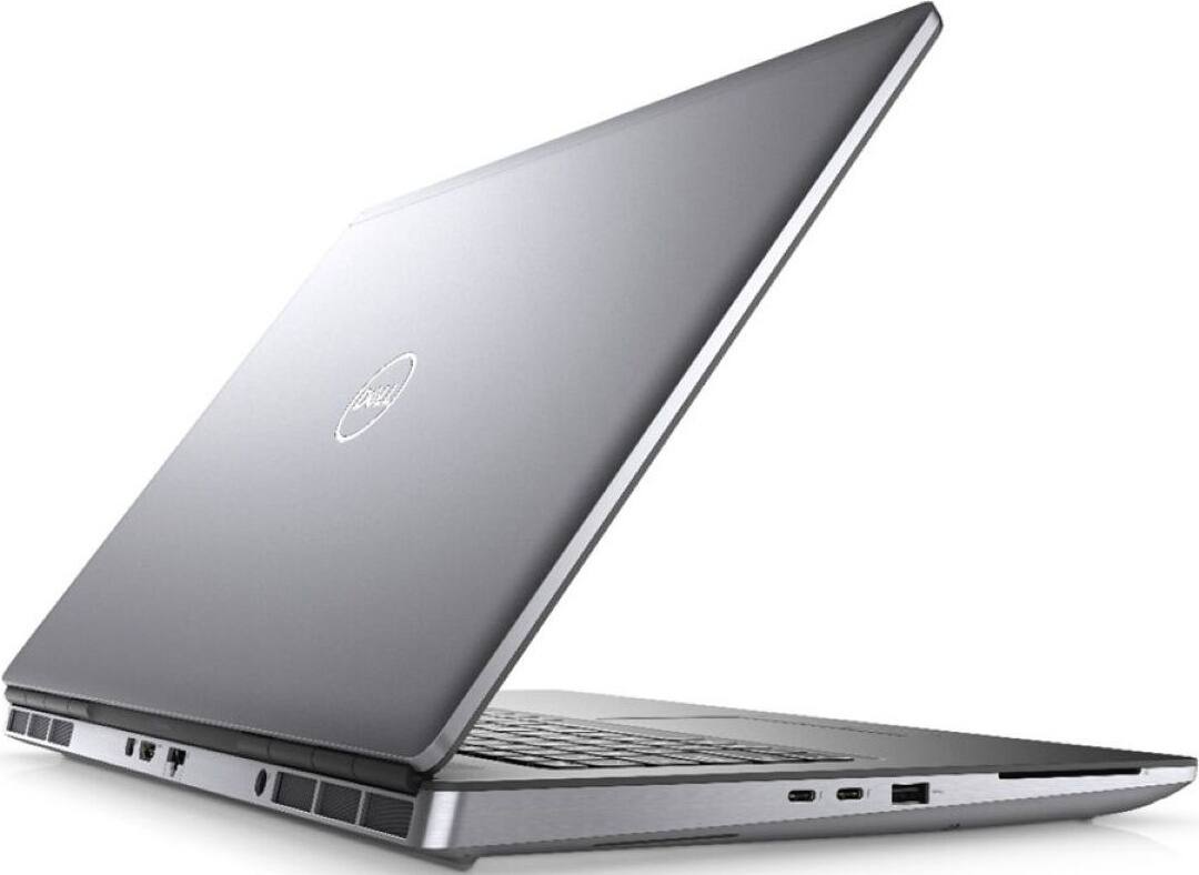 Back. Dell - Precision 7760 17.3" Refurbished Laptop - Intel 11th Gen Core i7 with 64GB Memory - NVIDIA RTX A3000 6GB - 1TB SSD - Dark Gray.