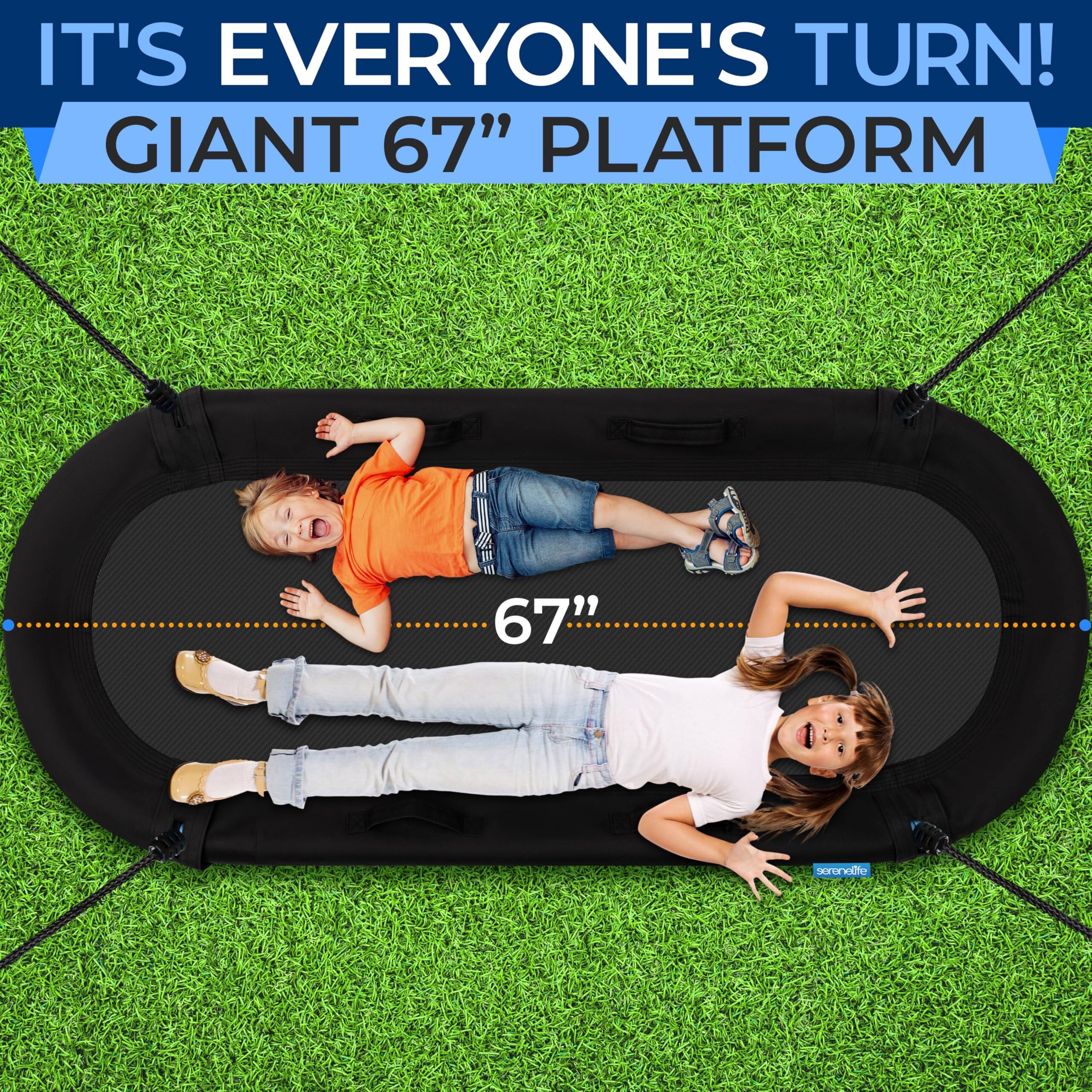 IT'S EVERYONE'S TURN!  
GIANT 67" PLATFORM  
67"