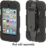 Angle Standard. Griffin Technology - Survivor Extreme Duty Case and Belt Clip for Apple iPod Touch 4G - Black.
