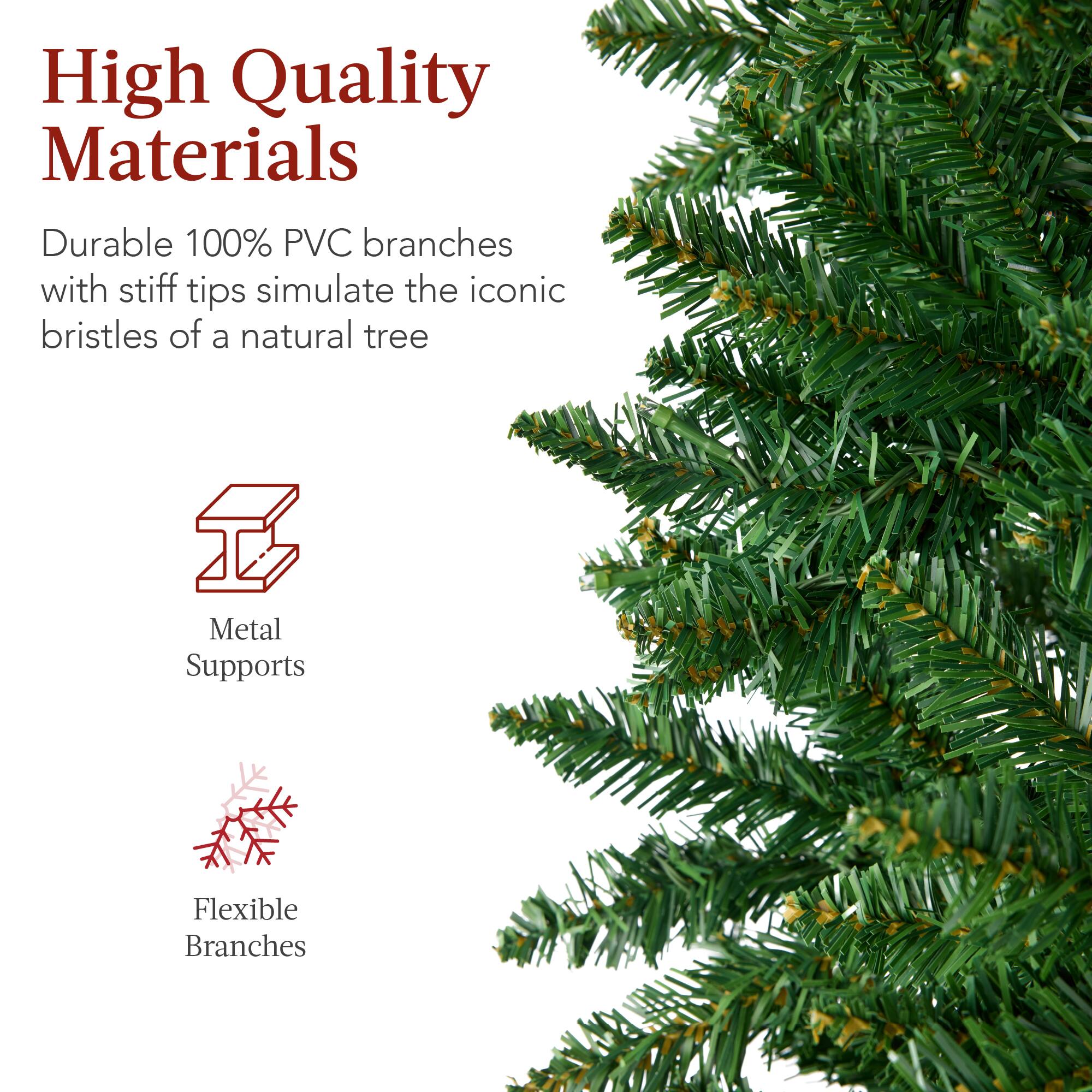 High Quality Materials

Durable 100% PVC branches with stiff tips simulate the iconic bristles of a natural tree

Metal Supports

Flexible Branches
