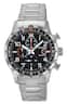 Citizen - Eco-Drive Chronograph Stainless Steel Black Dial CA0790-83E 100M Men's Watch - Silver/Black