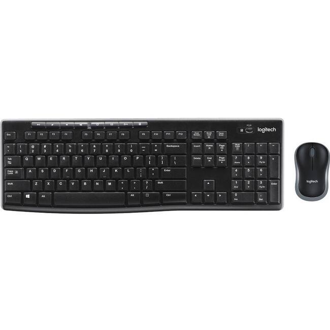 Logitech - MK270 Wireless Keyboard and Mouse Combo - USB Plunger Wireless RF 2.40 GHz Keyboard - 103 Key - English (US) - Unknown