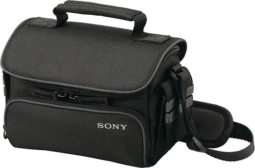 Angle Standard. Sony - Soft Carrying Case - Black.