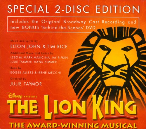  The Lion King [Original Broadway Cast] [CD &amp; DVD]