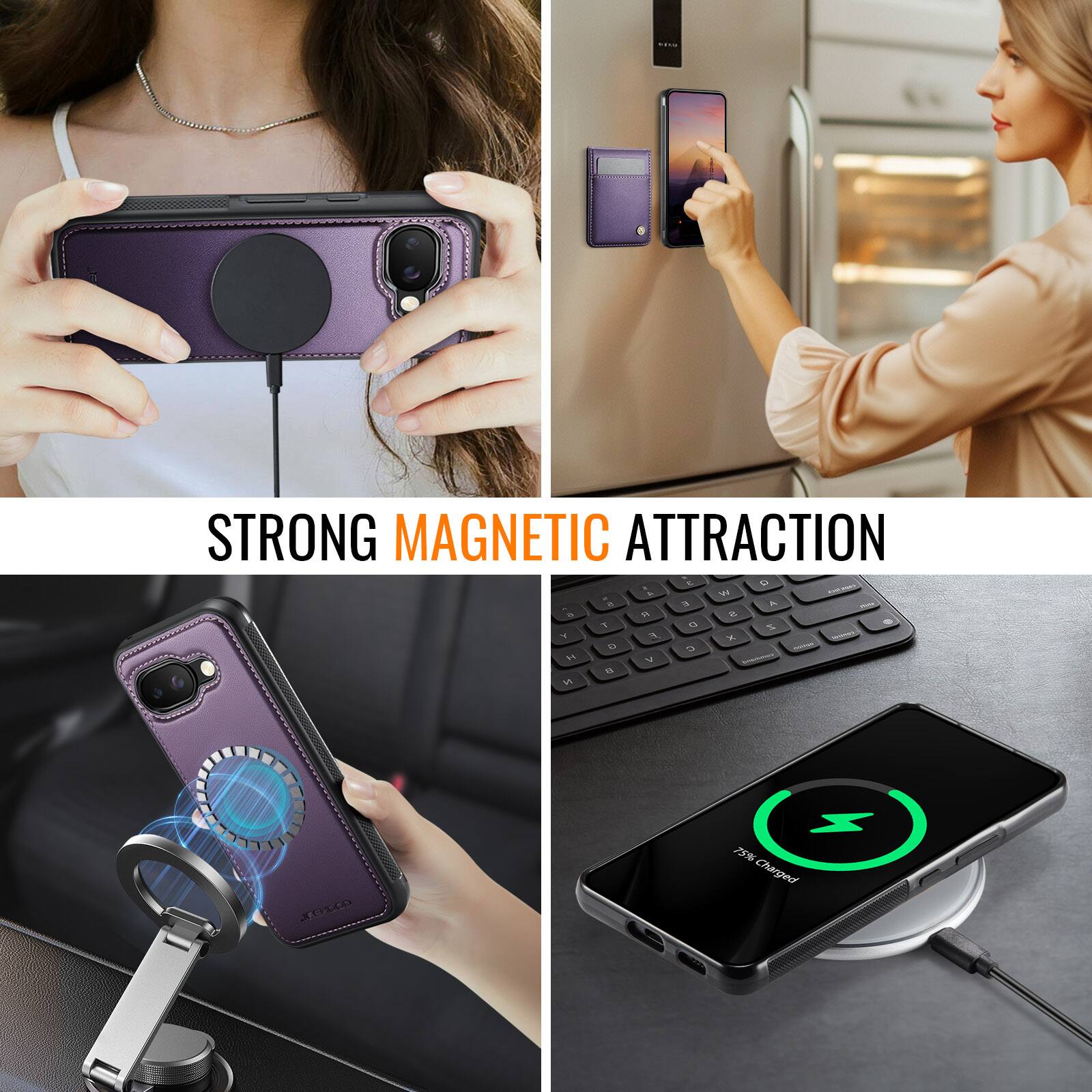 STRONG MAGNETIC ATTRACTION

75% Charged