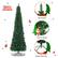 Merry Christmas Slim Branches Vivid PVC Needle Foldable Metal Base