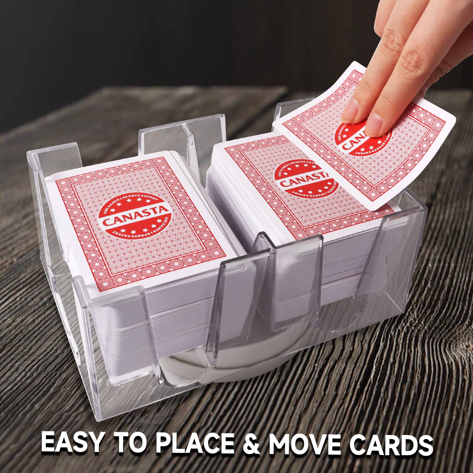 SPORT CAPEAT SRE - SARIA  CANASTA  * DSESAMES * BAPER FLOUL TONPOWET CAN I CNED TEL d  - SALSARAA CANAST ALANIA SiteN a EASY TO PLACE & MOVE CARDS