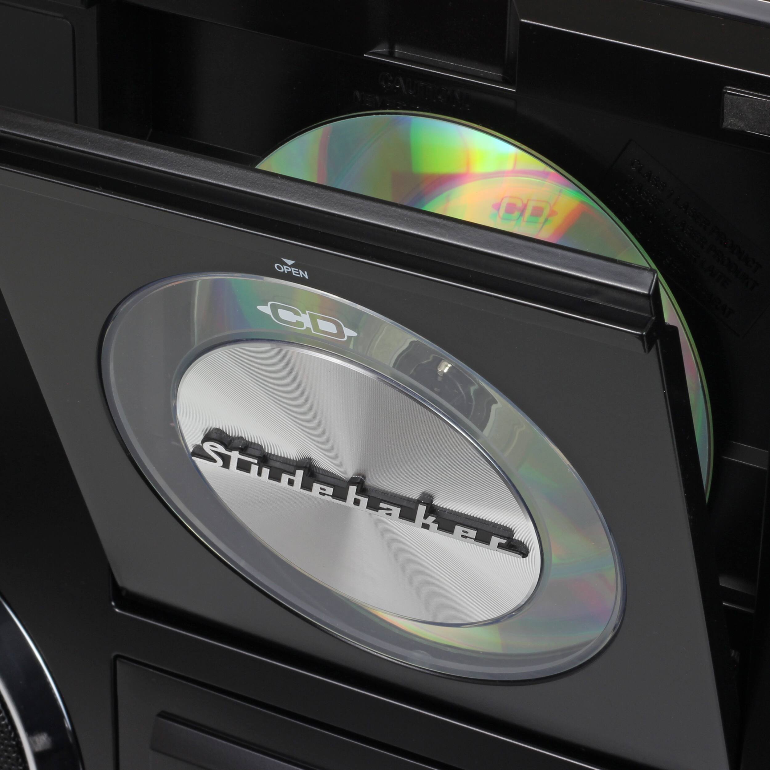 The text on the image reads: "Studehaker CD-R PLASTIC LARGER PRODUCT CAPACITY."