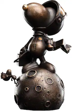 Front. Weta Workshop - Weta Workshop Bronze Statue - Peanuts - Snoopy: First Beagle on the Moon - COLLECTIBLES - Multicolor.