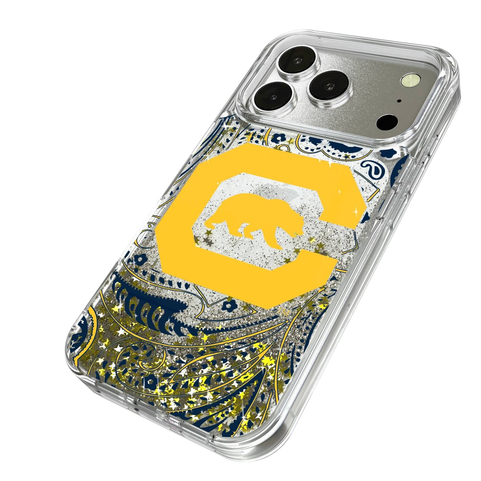 Alt View 1. Keyscaper - Cal Bears Memories Print iPhone Glitter Case - 13 Pro Max - Multicolor.