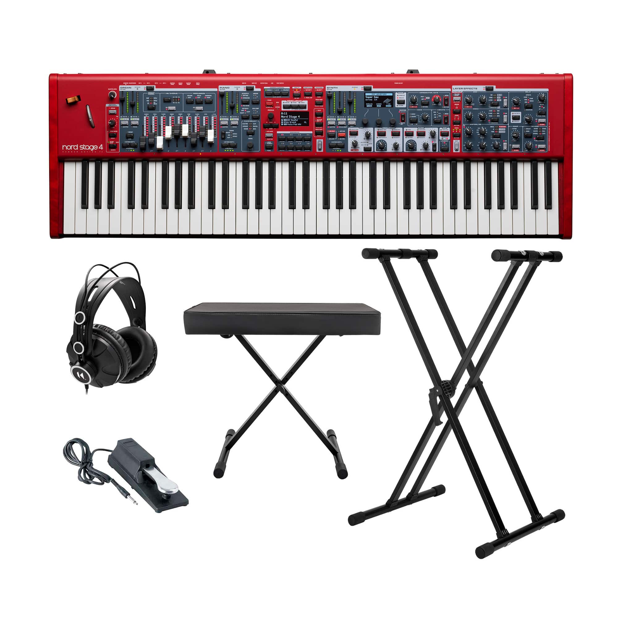 NORD - Stage 4 HA73 73-Key Fully-Weighted Keyboard Bundle with Accessories