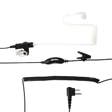Front. Cobra - Cobra - Professional Surveillance Headset for Cobra Performa Business Radios - Black.