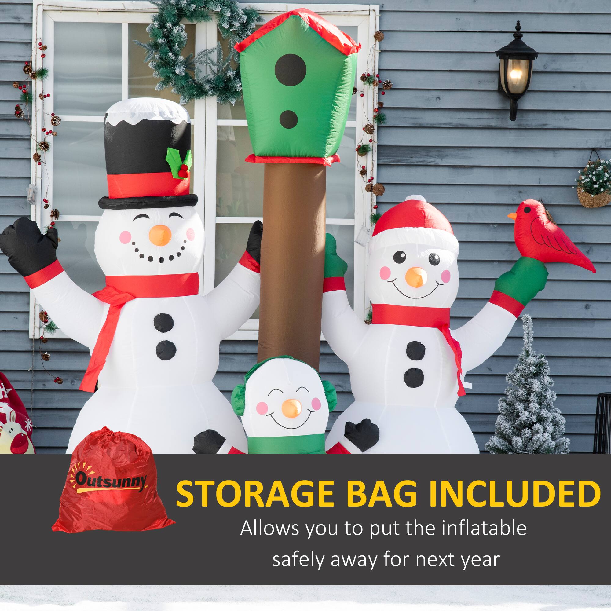 STORAGE BAG INCLUDED  
Allows you to put the inflatable safely away for next year