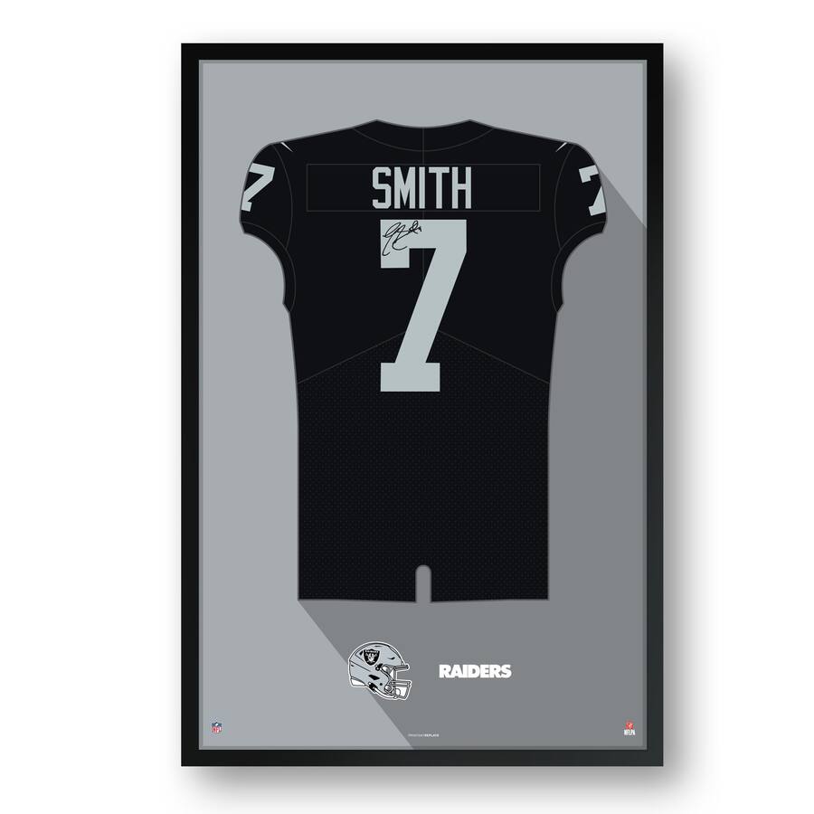 Sporticulture Geno Smith Las Vegas Raiders Facsimile Signature Framed ...