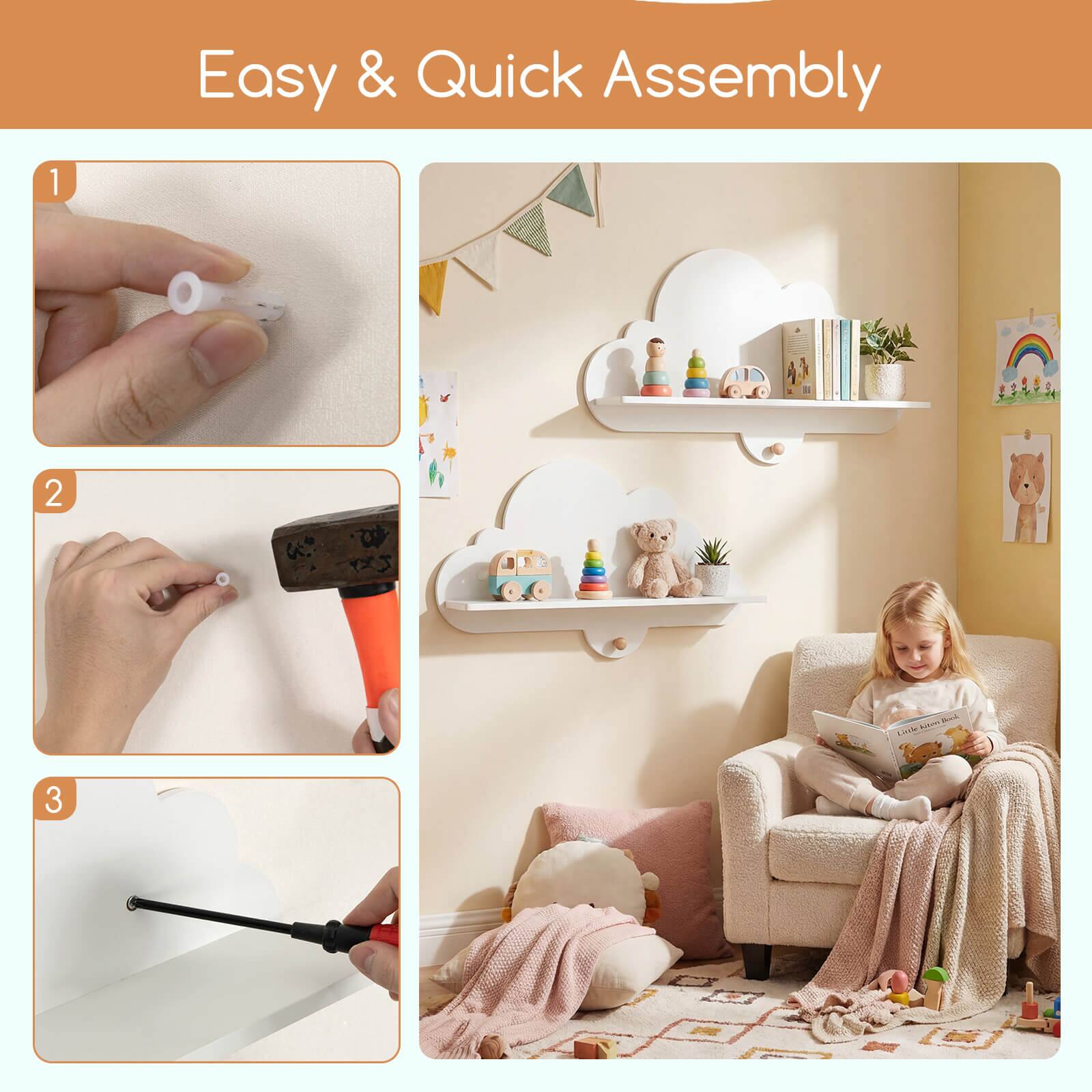 Easy & Quick Assembly

1

2

3