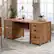 Angle. Sauder - Cannery Bridge Executive Desk - Brown.