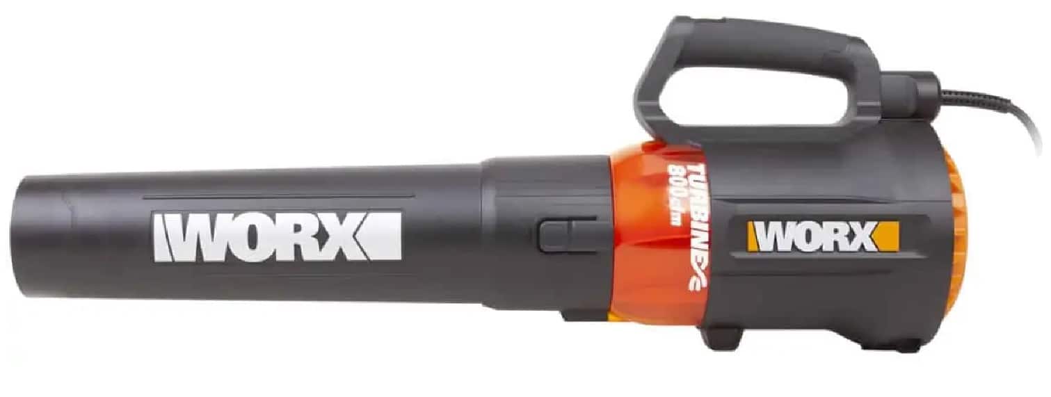 Front. WORX - WG521 12 Amp 800 CFM Corded Blower - Black.