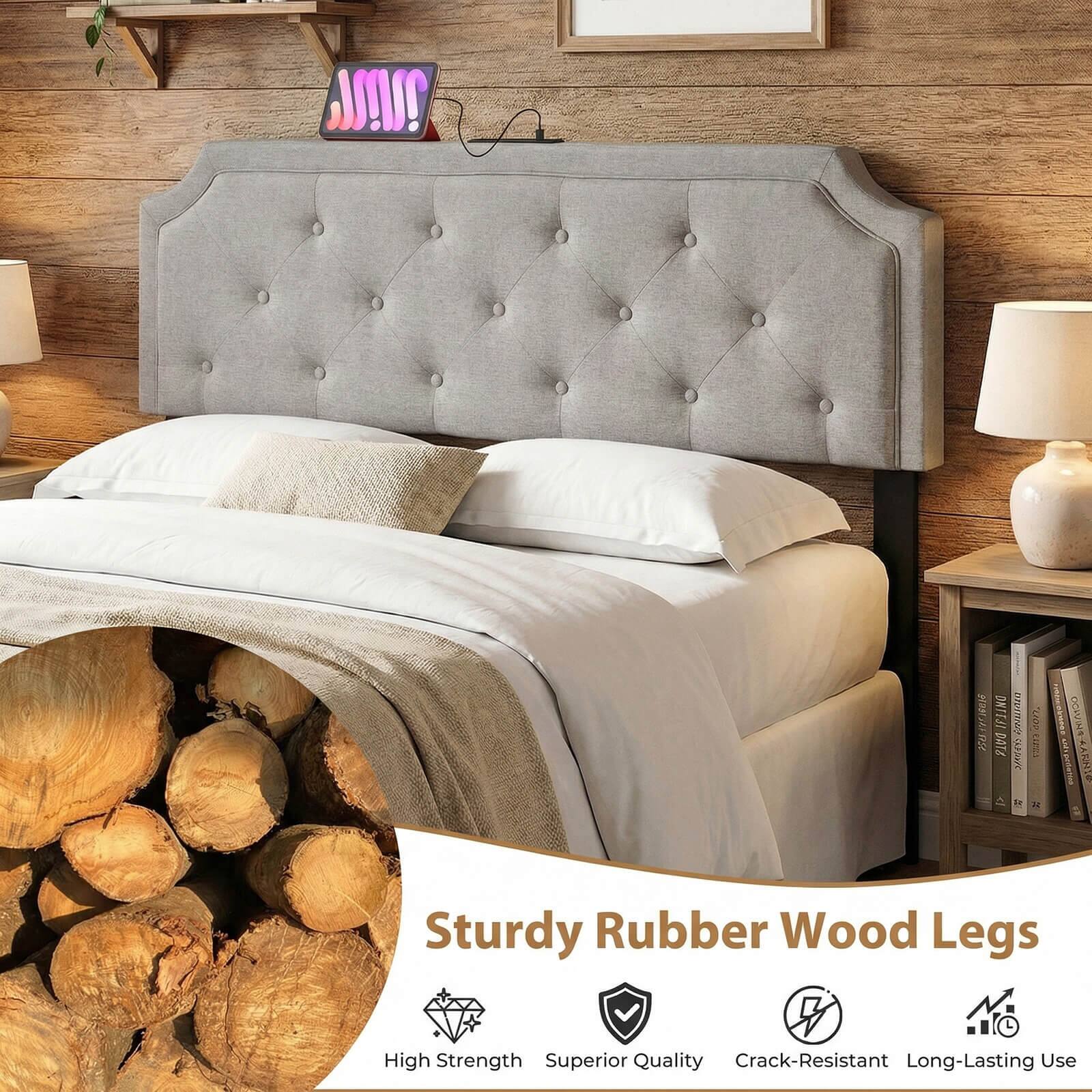 Sturdy Rubber Wood Legs

- High Strength
- Superior Quality
- Crack-Resistant
- Long-Lasting Use