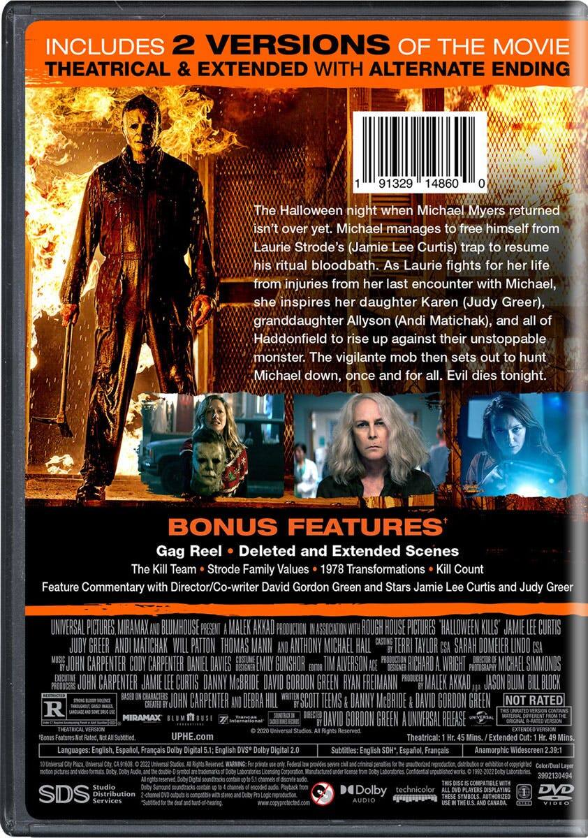 Back. Halloween Kills [DVD].