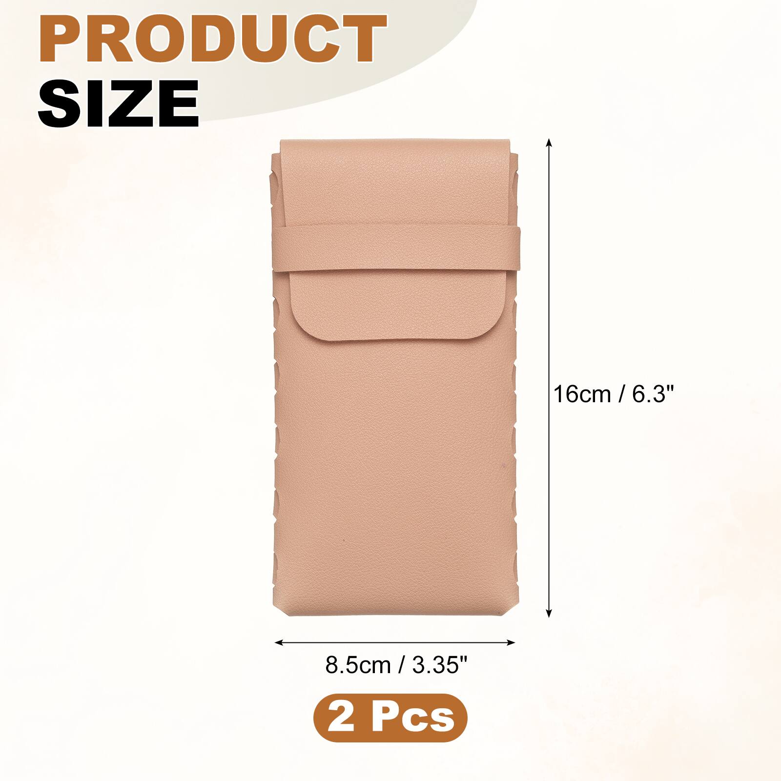 PRODUCT SIZE  
16cm / 6.3"  
8.5cm / 3.35"  
2 Pcs