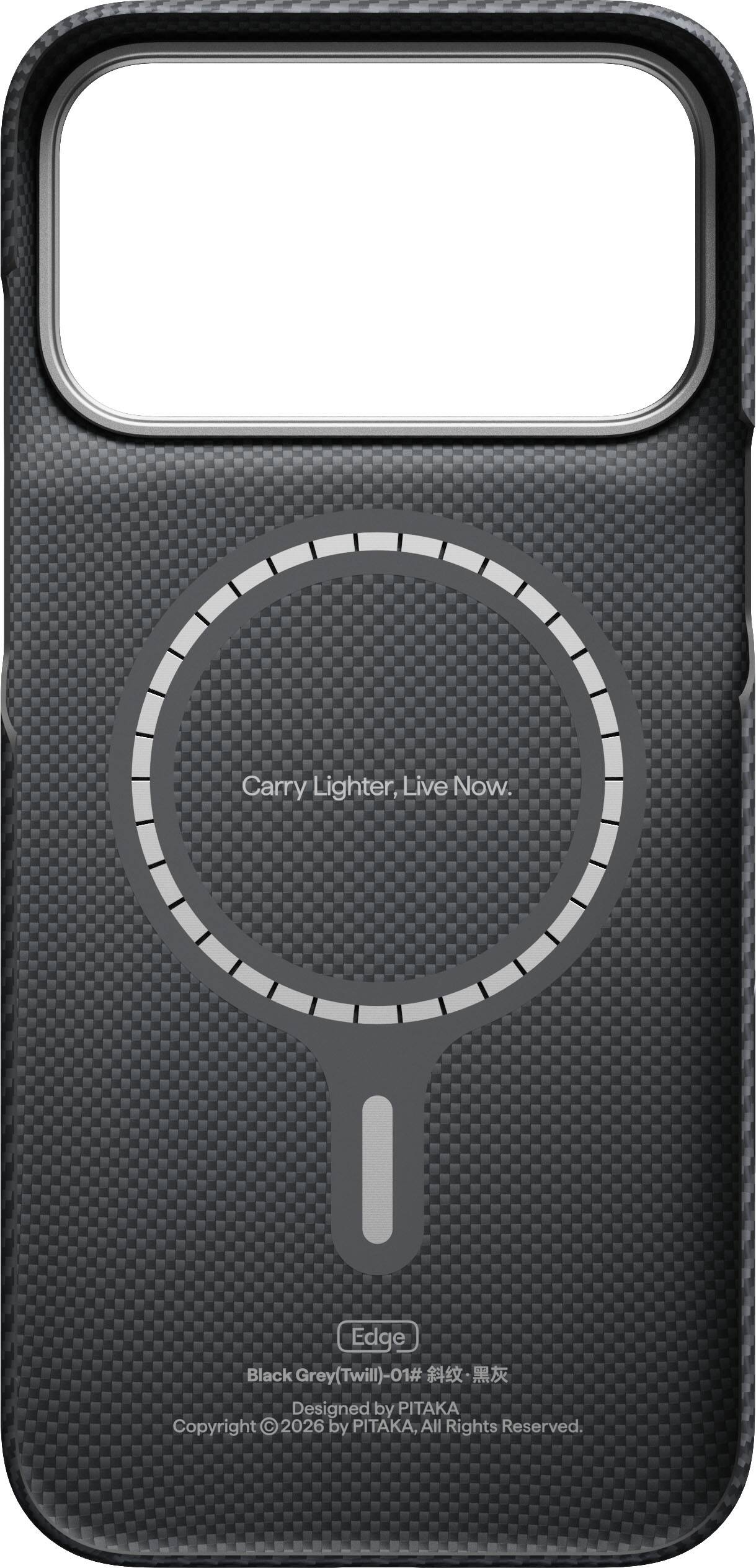 Carry Lighter, Live Now.

Edge Black Grey (Twill)-01#  
Designed by PITAKA  
Copyright © 2026 by PITAKA, All Rights Reserved.