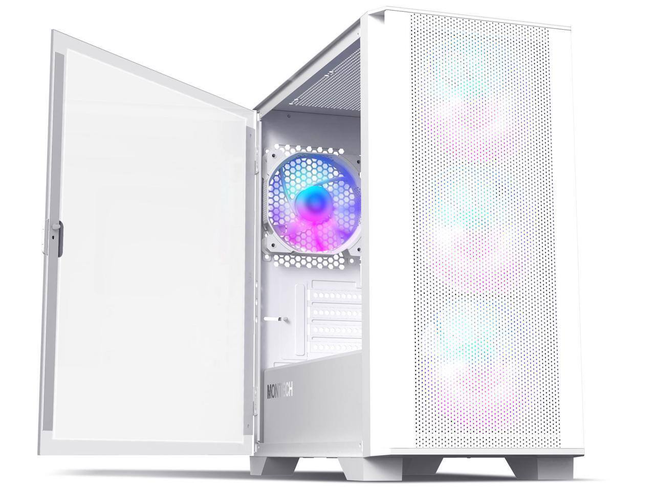 Angle. Montech - Montech AIR 100 ARGB microATX Tower - White.