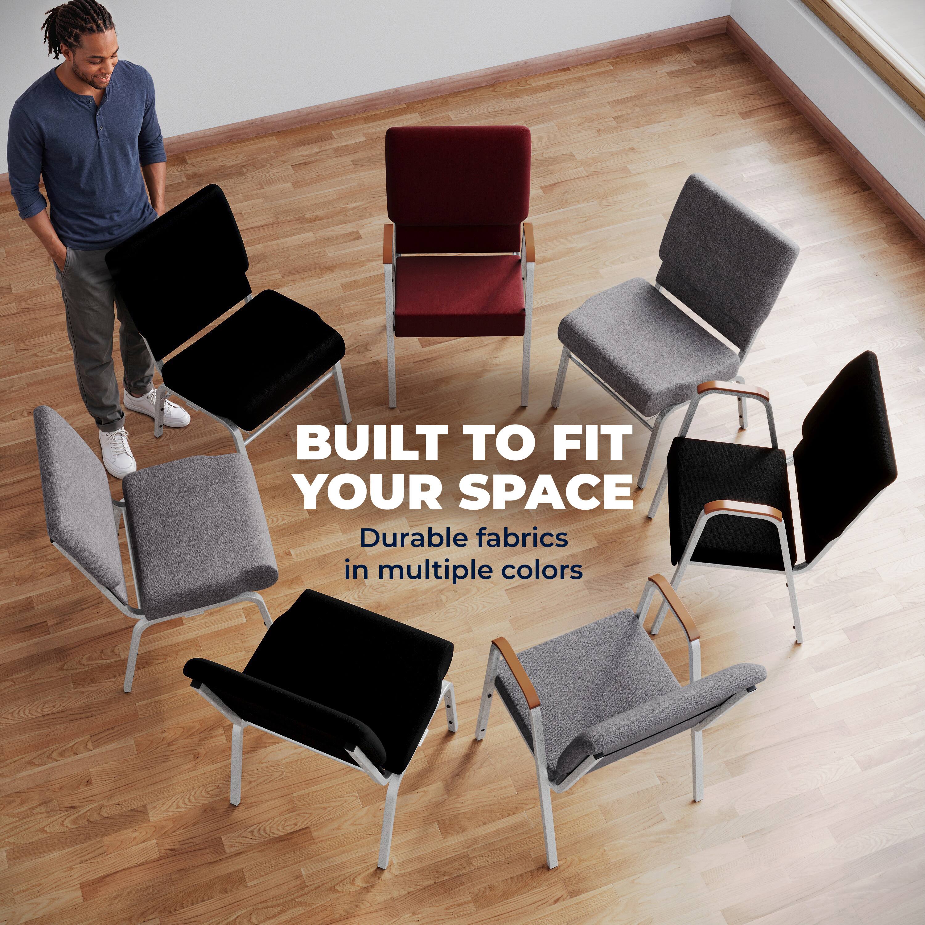 BUILT TO FIT YOUR SPACE  
Durable fabrics in multiple colors