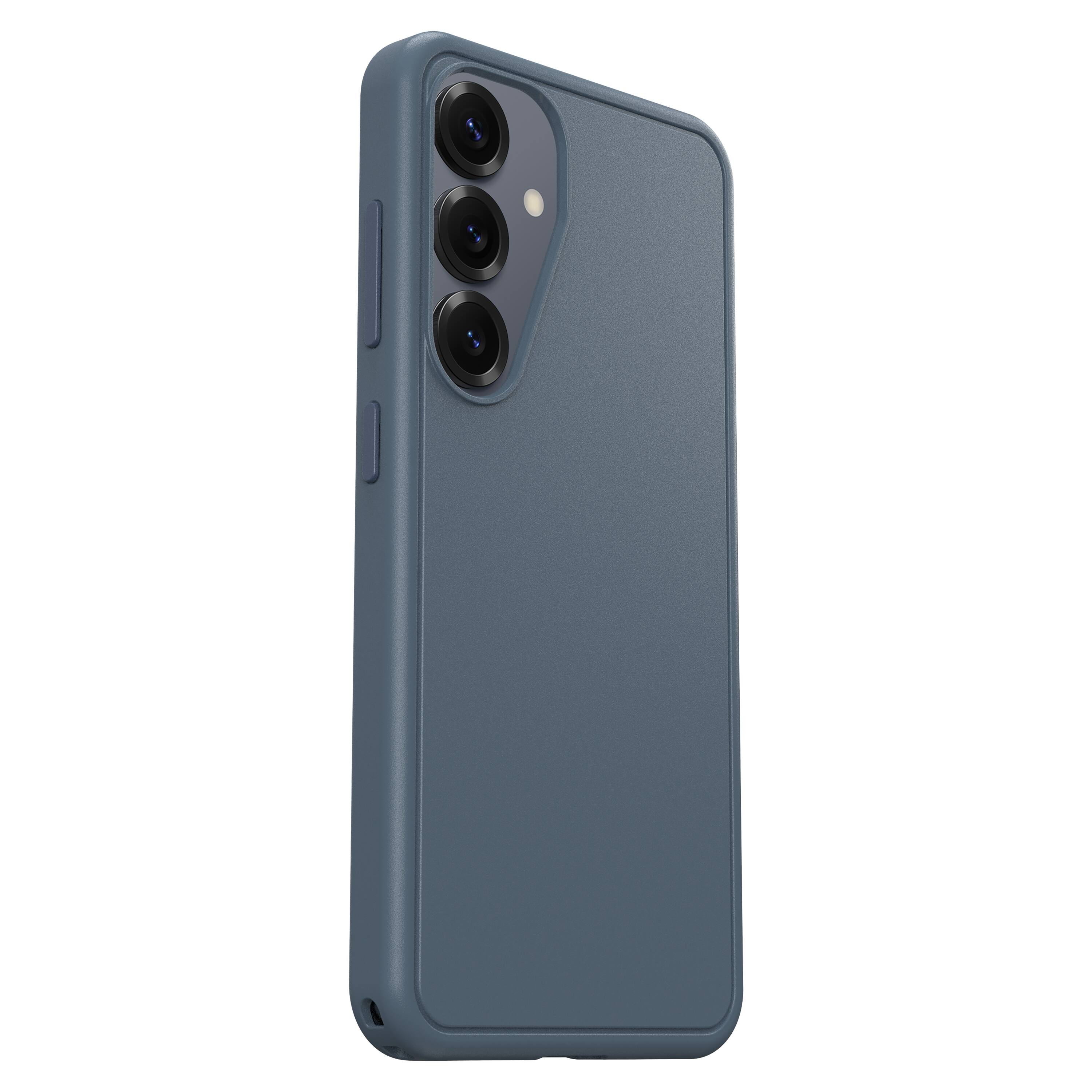 Left. OtterBox - Symmetry Series Hard Shell with Magnets for Samsung Galaxy S25 - Baby Blue Jeans.