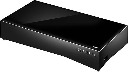 Seagate - Personal Cloud 3TB External Hard Drive (NAS) - Black - Larger Front