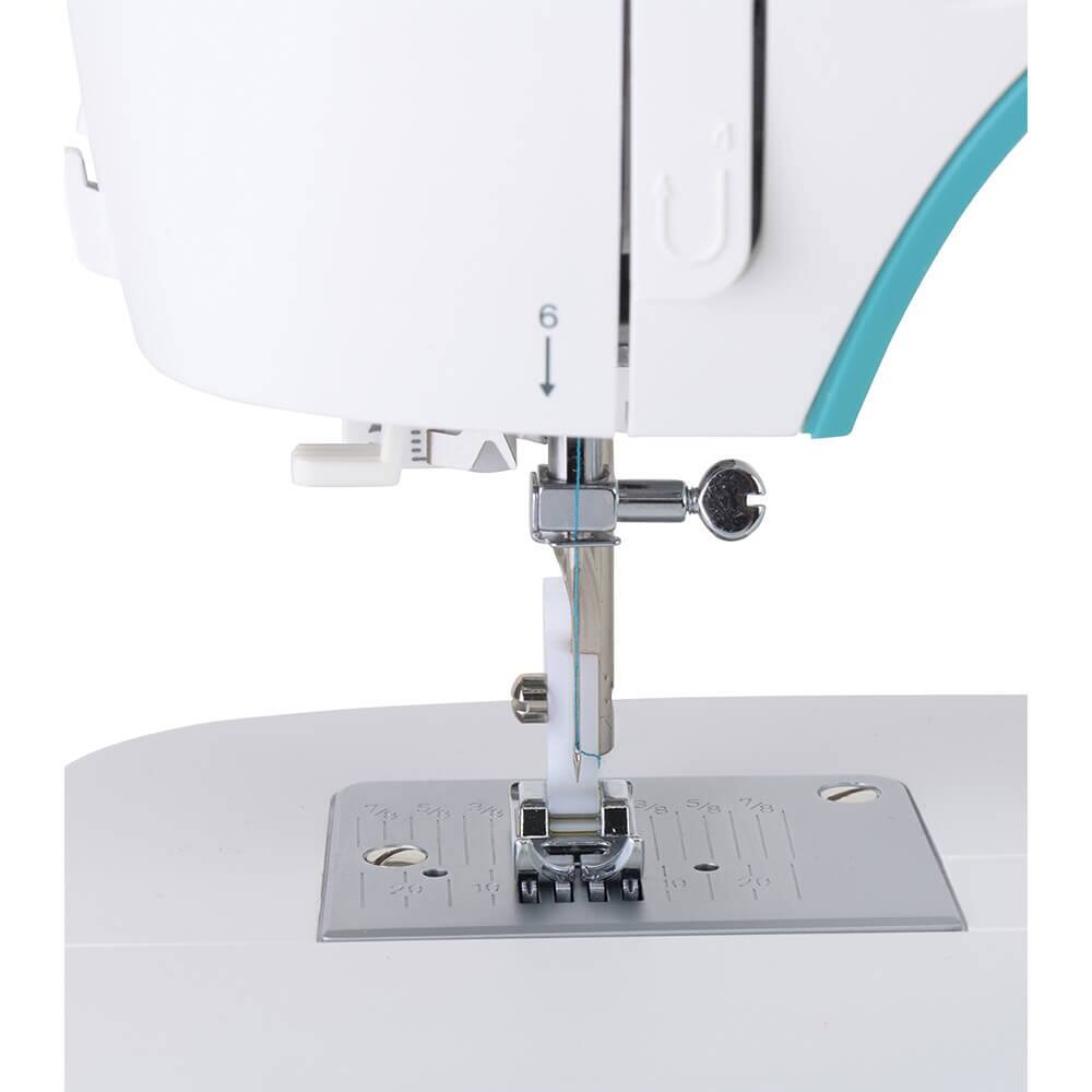 The text on the image appears to be part of the sewing machine's settings and measurements. Here is the corrected and grouped text:

- 6
- 1
- 2/8, 5/8, 1/8
- 10, 20, 30, 40

These numbers likely correspond to stitch length and width settings on the sewing machine.