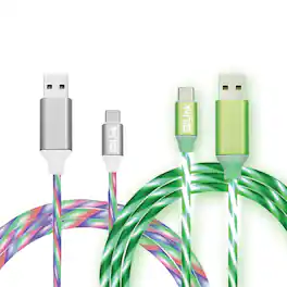 miLink - 2-Pack 6’ Lighted Type-C Charging Cable