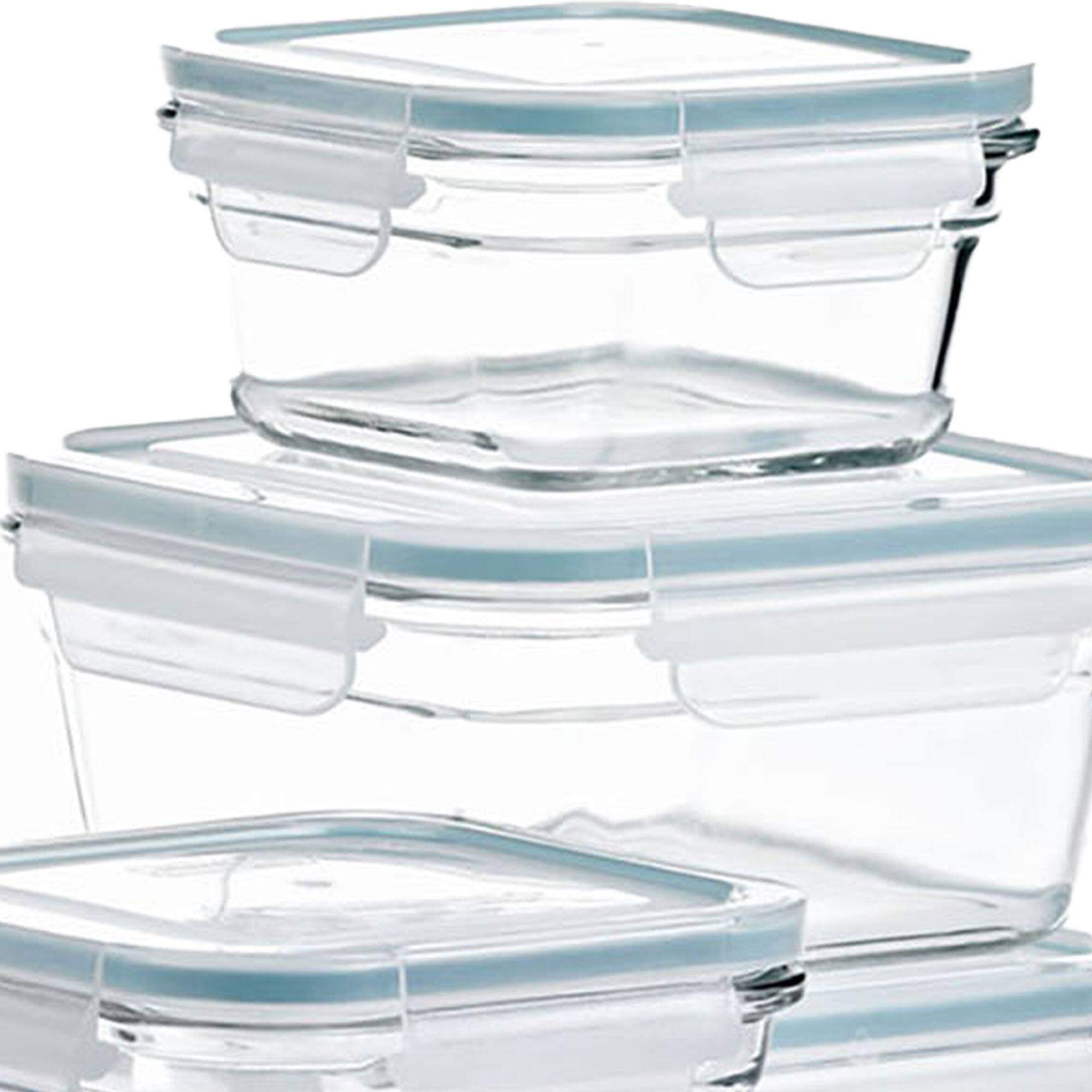 Alt View 5. Glasslock - Glasslock 24 Piece Oven Microwave Safe Glass Food Storage Containers Set w/ Lids - Clear.