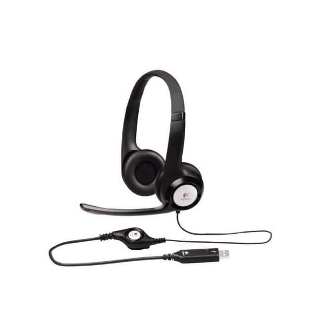 Logitech - USB Headset H390 with Noise Cancelling Mic