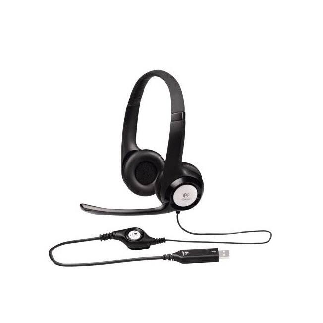 Front. Logitech - Logitech USB Headset H390 with Noise Cancelling Mic.