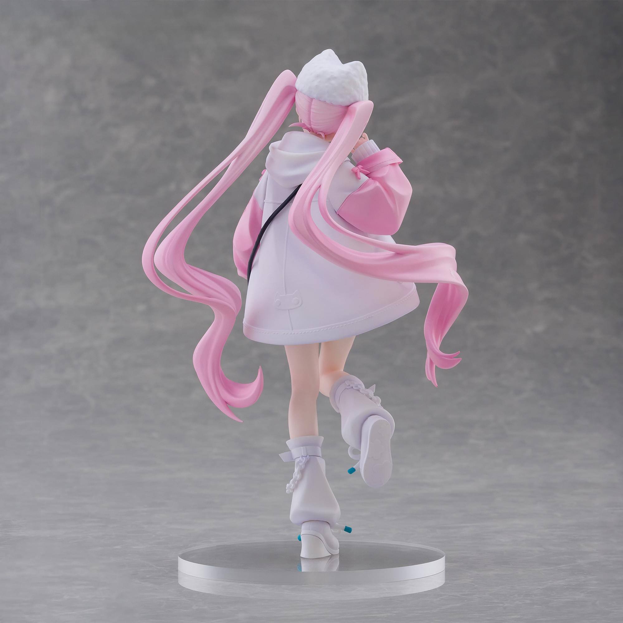 Alt View 10. Little Buddy - Hatsune Miku Tenitol Petit Sakura Miku (Cool Style) 7.5-Inch FuRyu Figure - White.