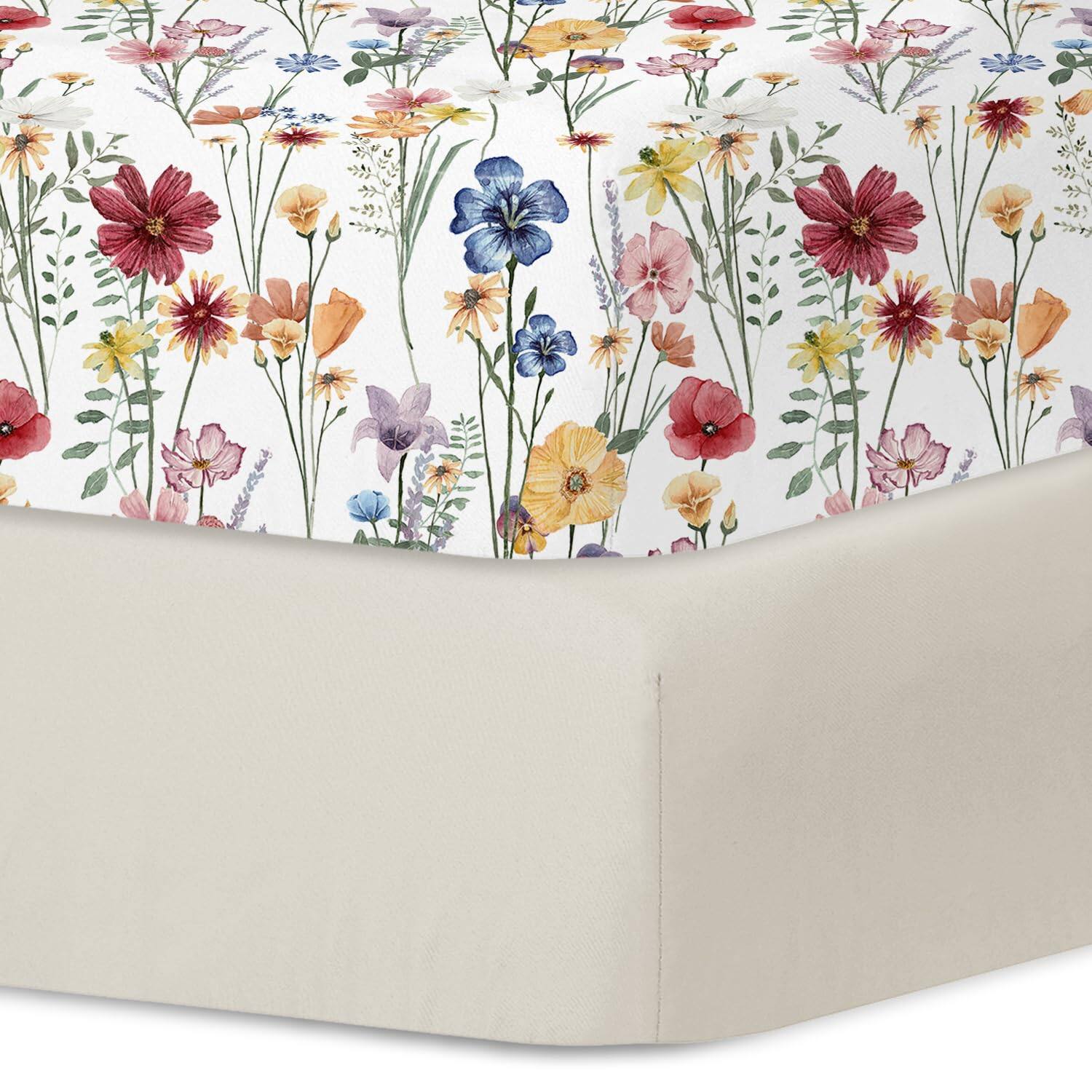 Wildflower Crib Sheets