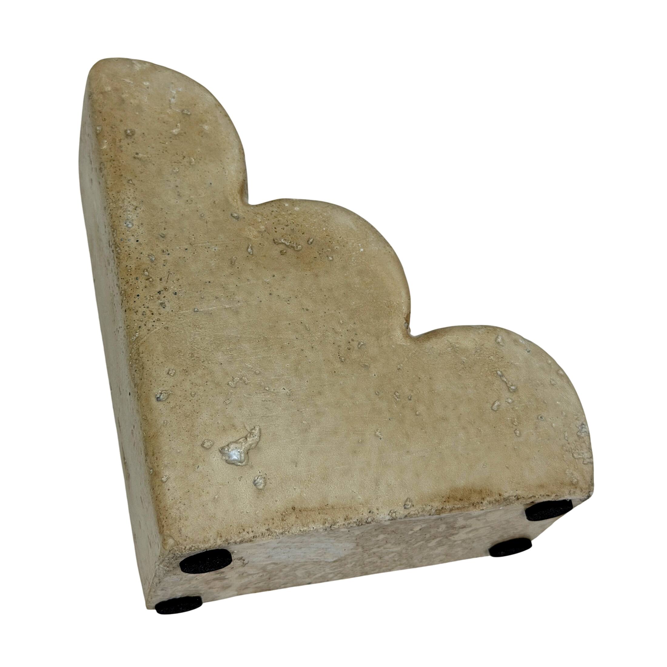 Alt View 2. Things2Die4 - Decorative Cement Scallop Edge Bookends Set of 2 Beige Matte 7.75 Inch Wide - Beige.