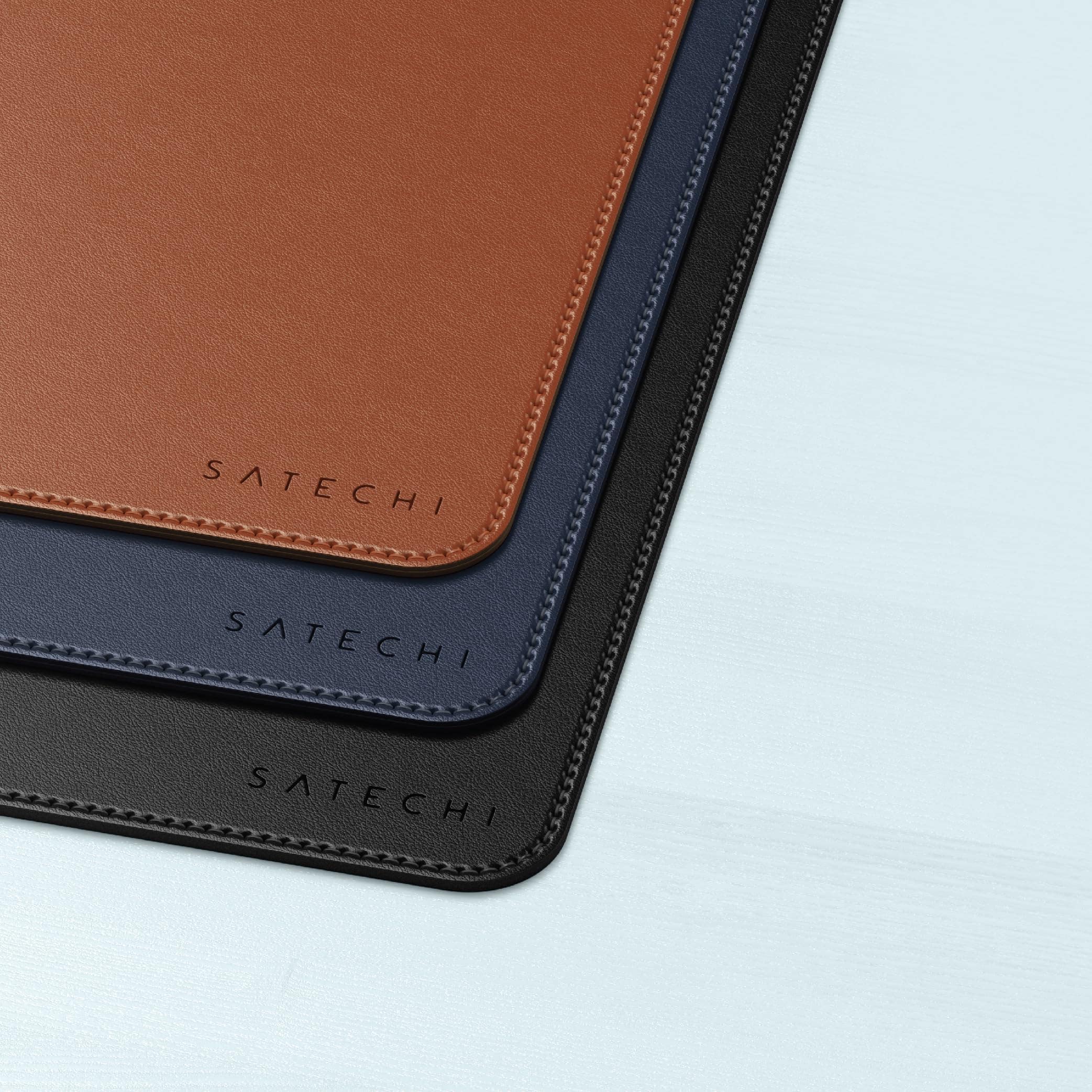 Satechi Vegan Leather Premium Desk Mat Brown - Best Buy