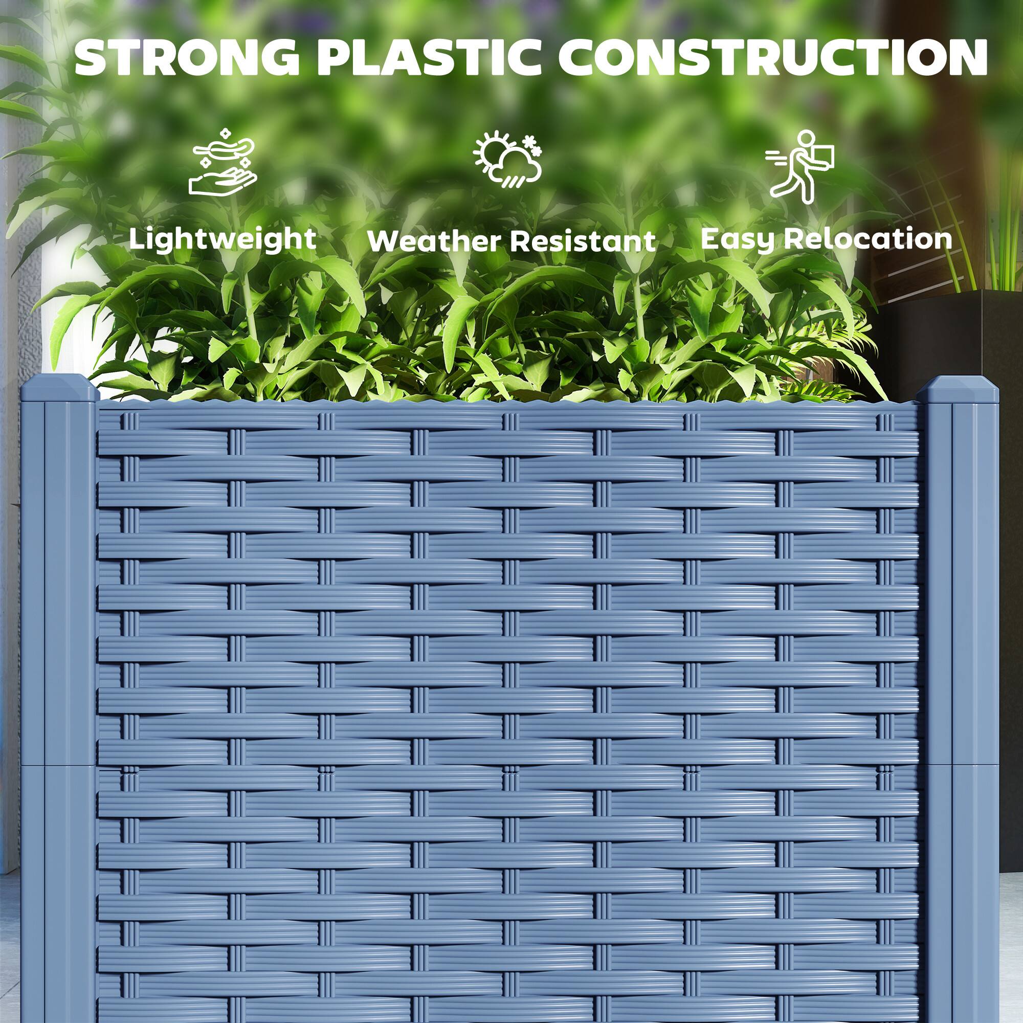 STRONG PLASTIC CONSTRUCTION

Lightweight
Weather Resistant
Easy Relocation