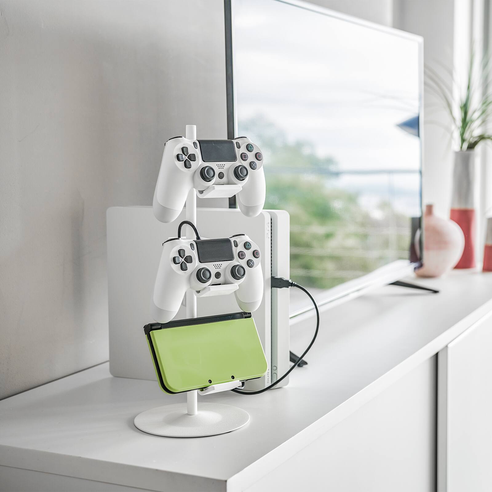 Angle. Yamazaki Home - Controller Stand - Steel.