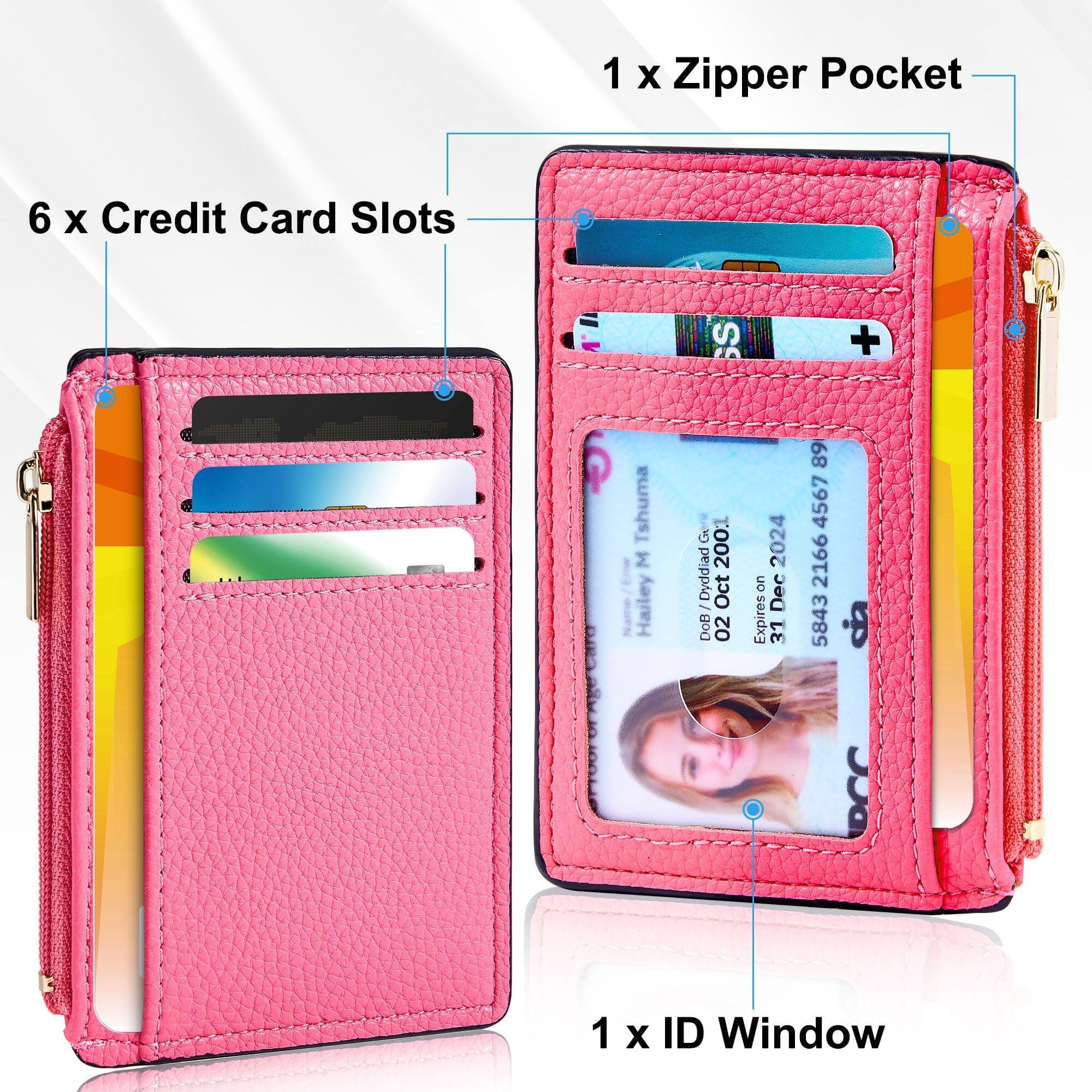 1 x Zipper Pocket  
6 x Credit Card Slots  
1 x ID Window  

Hailey L  
DOB: 02 Oct 2001  
Expires: 31 Dec 2024  
5843 2166 4567 8999